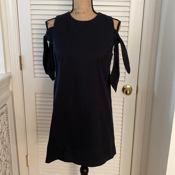 J.O.A. Perfect Little Black Dress for summer. Peek a boo sleeve. Small - Picture 1 of 8